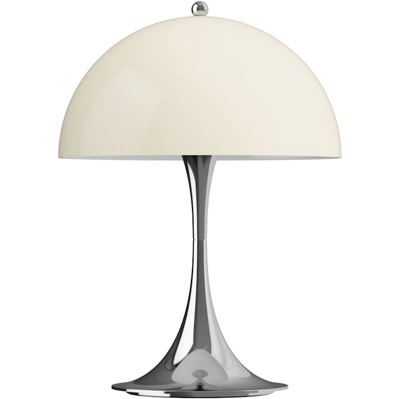 Panthella 250 Pöytävalaisin Kannettava, Krominvärinen / Opal Beige
