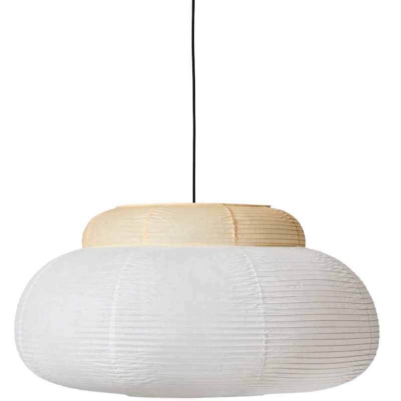 Papier Single Riippuvalaisin Ø80 cm, Soft Yellow