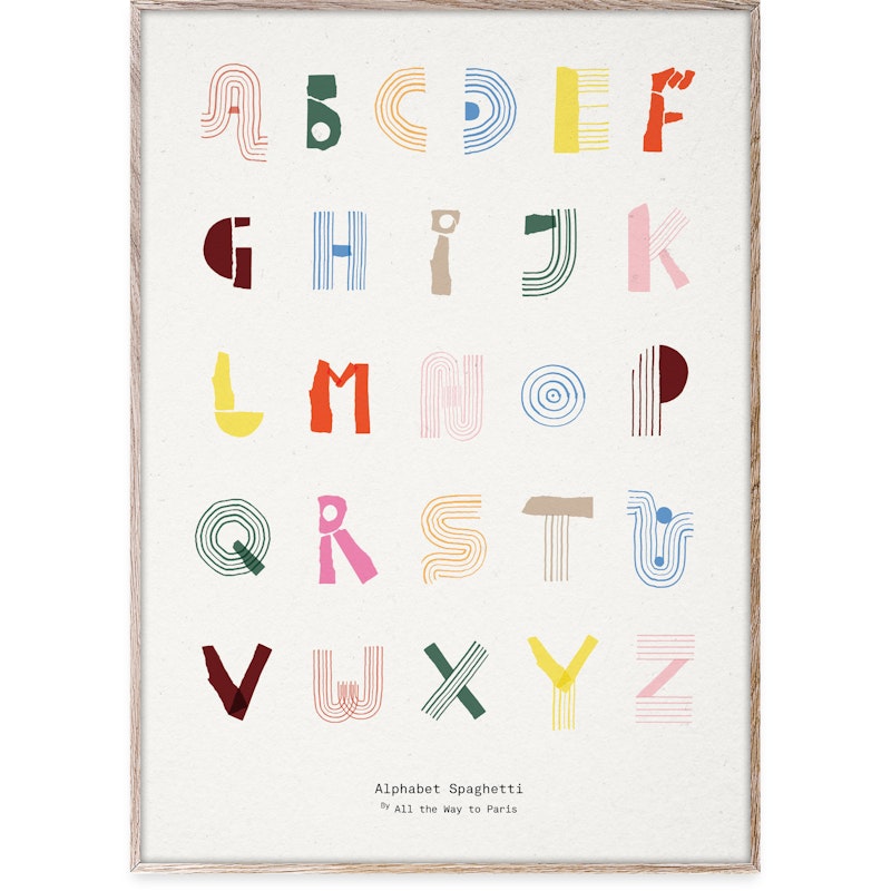 Alphabet Spaghetti Eng Juliste, 50x70 cm