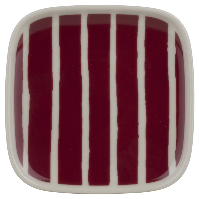 Piccolo Lautanen 10x10 cm, Viininpunainen