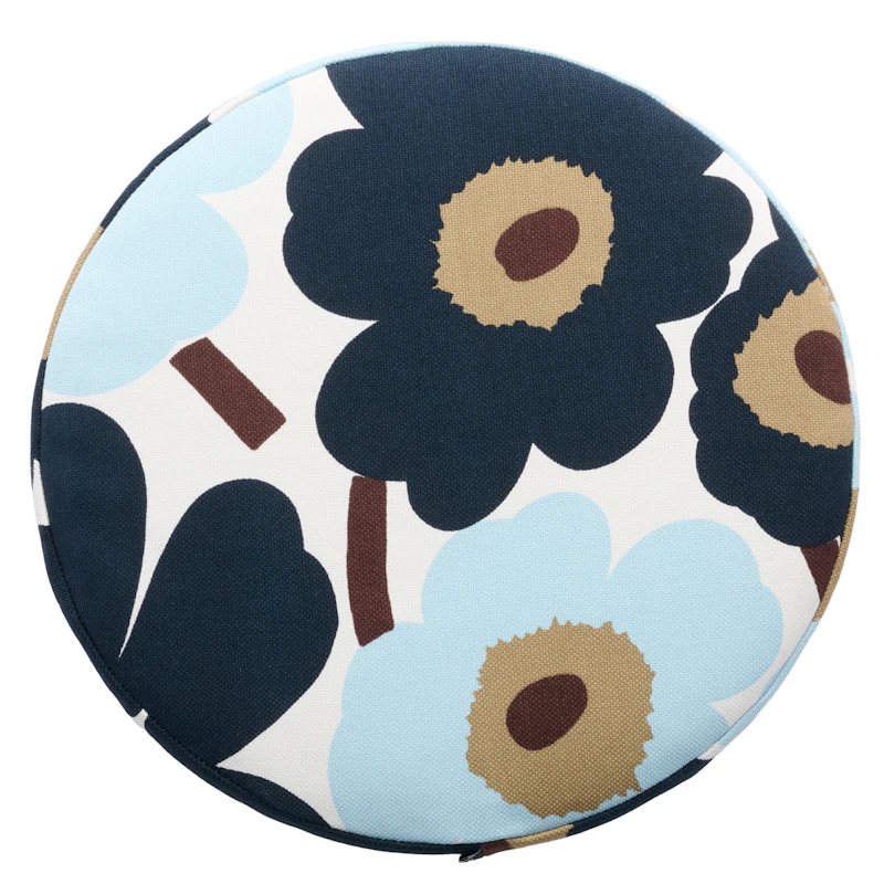 Pieni Unikko Istuintyyny Ø35 cm, Tummanvihreä / Blueberry
