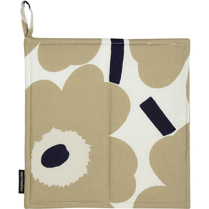 Pieni Unikko Patalappu, Beige / Luonnonvalkoinen / Tummansininen
