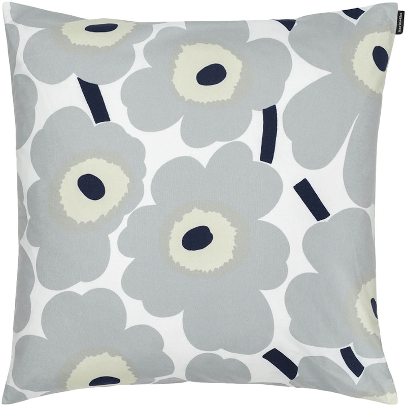 Pieni Unikko Tyynynpäällinen 50x50 cm, Musta / Beige / Vaaleanharmaa