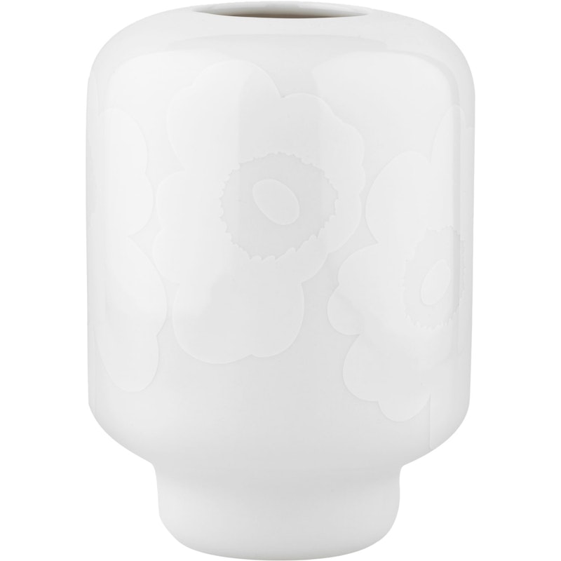 Unikko Ceramic Vaasi, Valkoinen