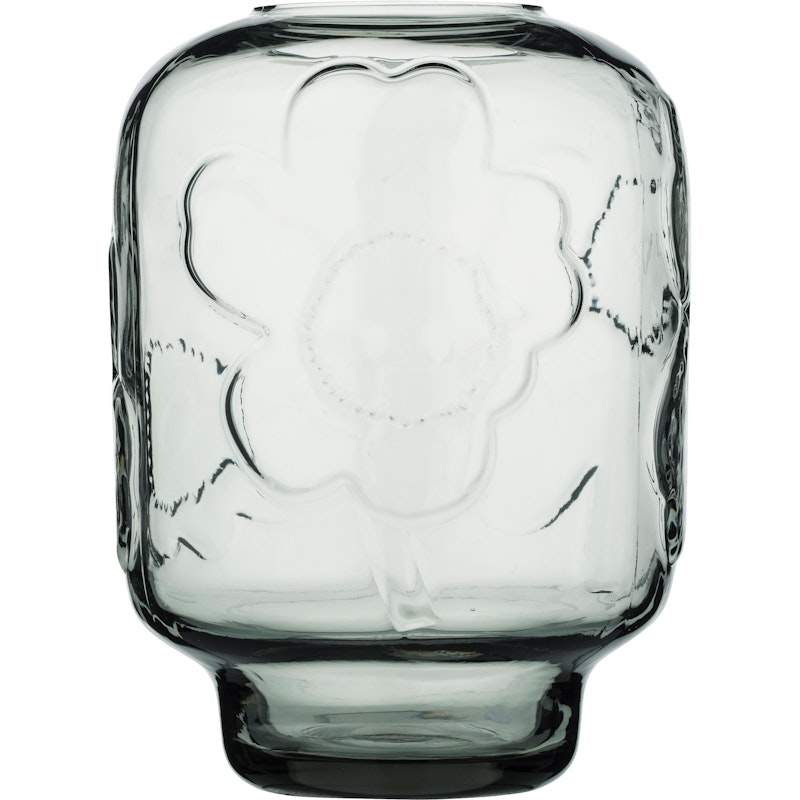 Unikko Lasivaasi 18 cm, Misty Grey