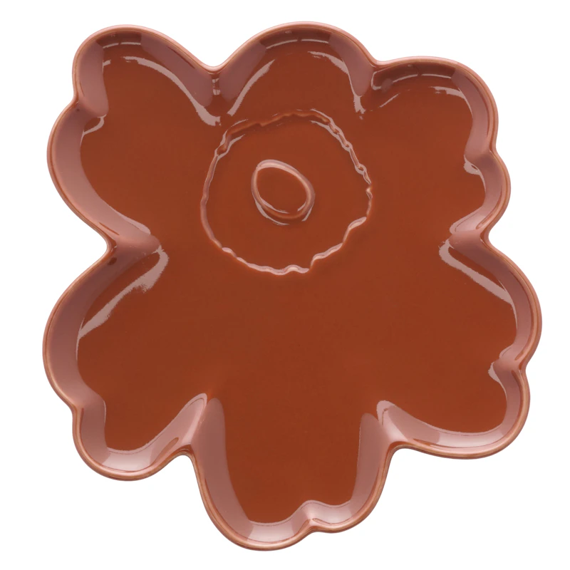Unikko Shape Lautanen 20 cm, Pähkinänruskea