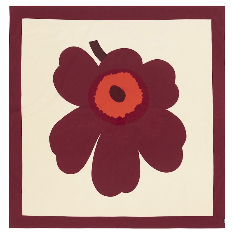 Unikko Pöytäliina, Vanilla/Burgundinpunainen