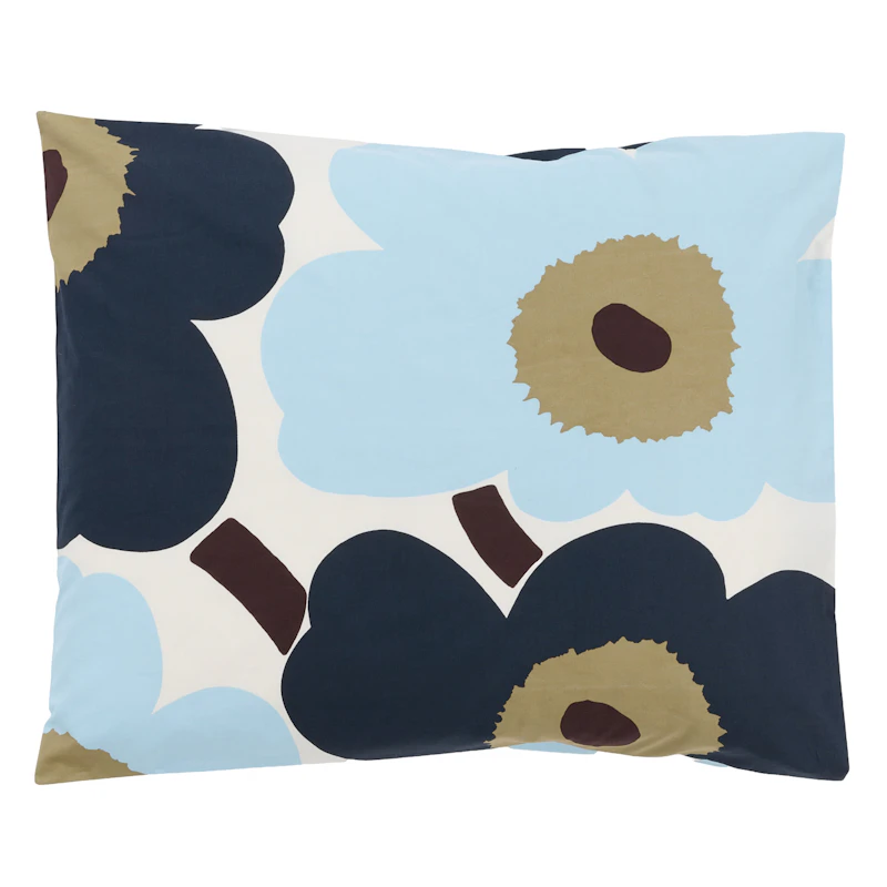 Unikko Tyynynpäällinen 60x63 cm, Luonnonvalkoinen / Blueberry