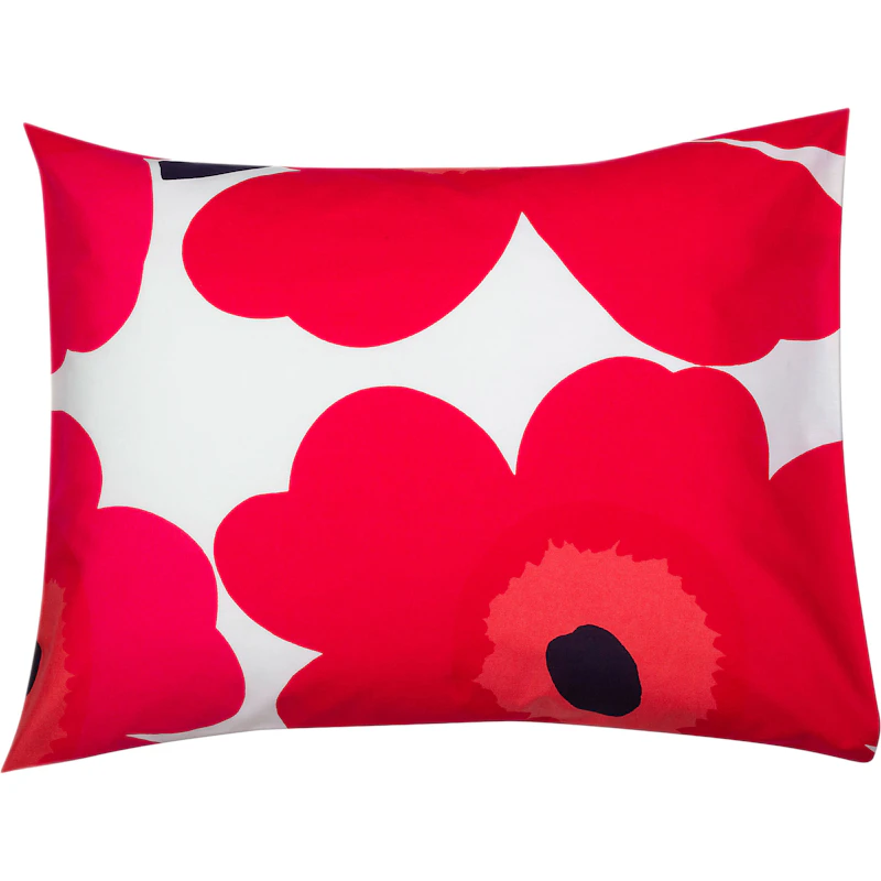 Unikko Tyynynpäällinen 80x80 cm, Punainen / Valkoinen