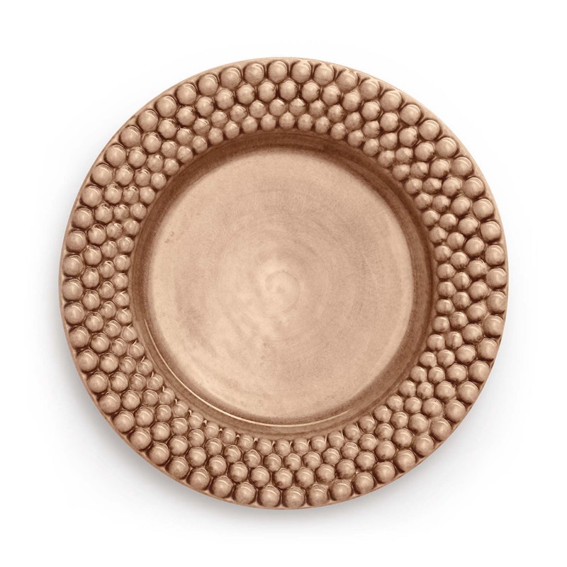 Bubbles Plate 28 cm, Cinnamon