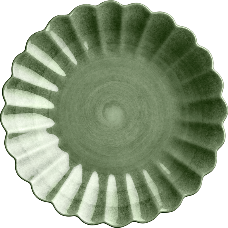 Oyster Lautanen 20 cm, Metsänvihreä