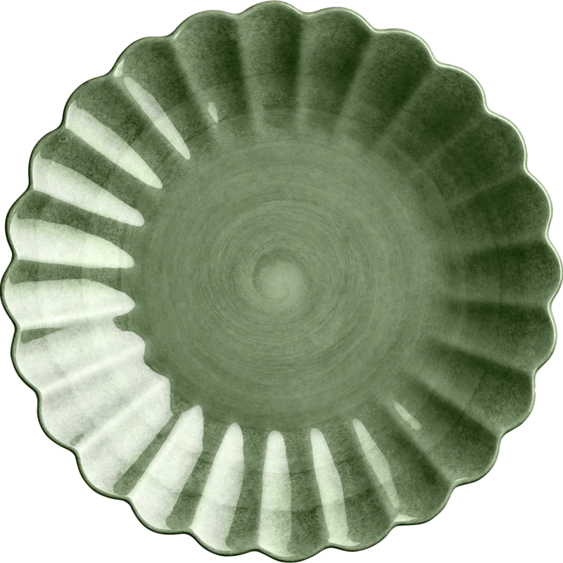 Oyster Lautanen 20 cm, Metsänvihreä
