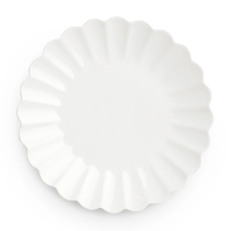 Oyster Lautanen, Valkoinen 28 cm