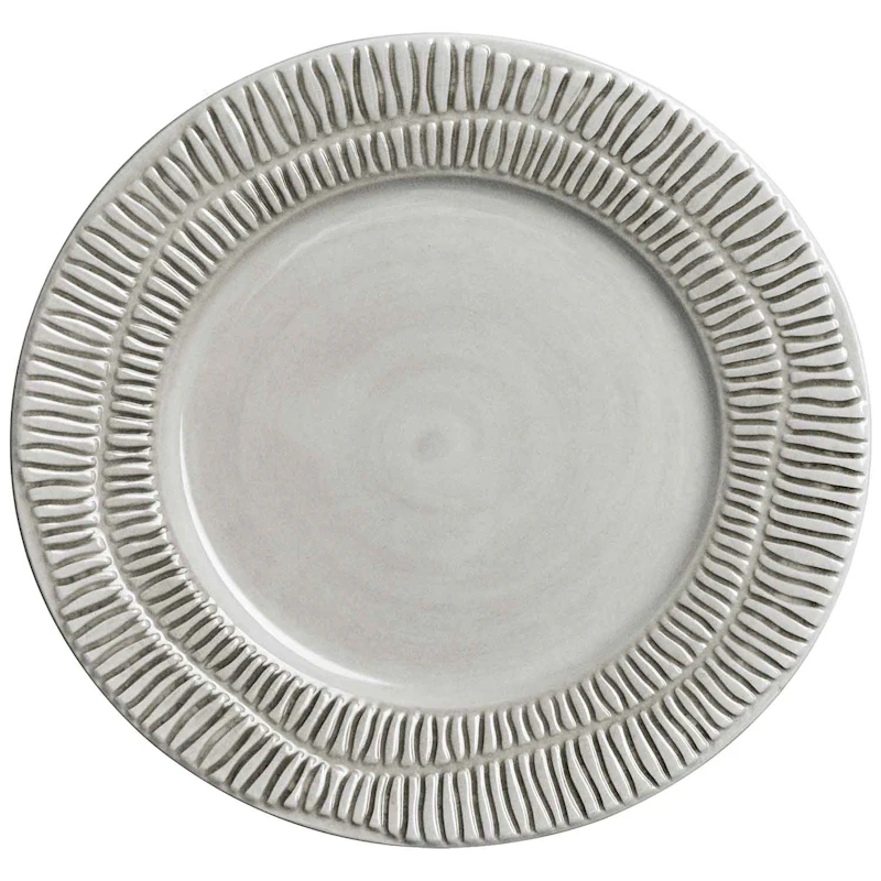 Stripes Lautanen 21 cm, Harmaa 