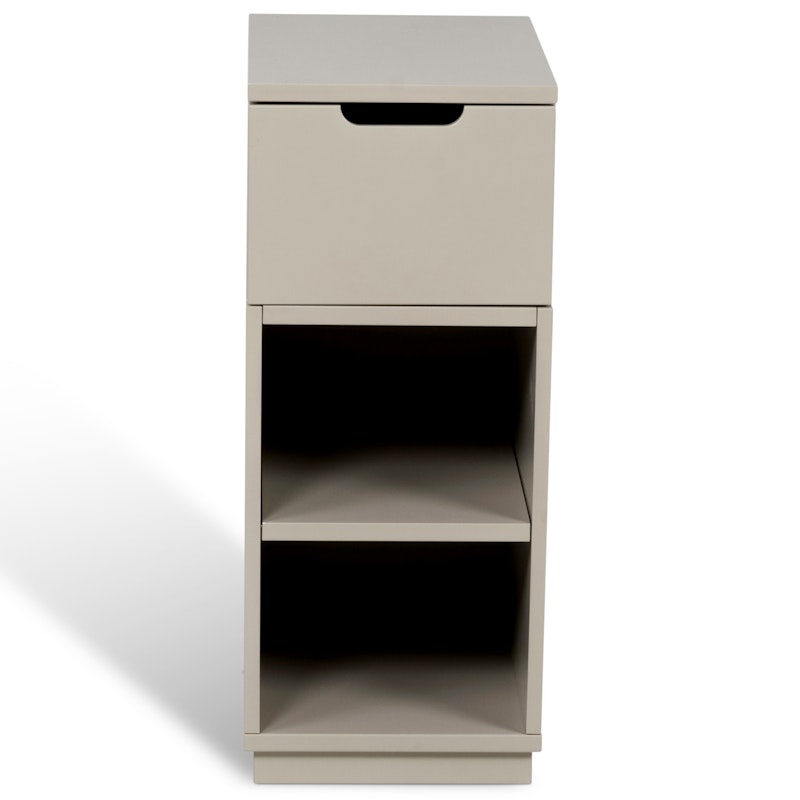 Aoko Bedside Table High 1 Drawer, White Yöpöytä Valkoinen 1 Laatikkoa