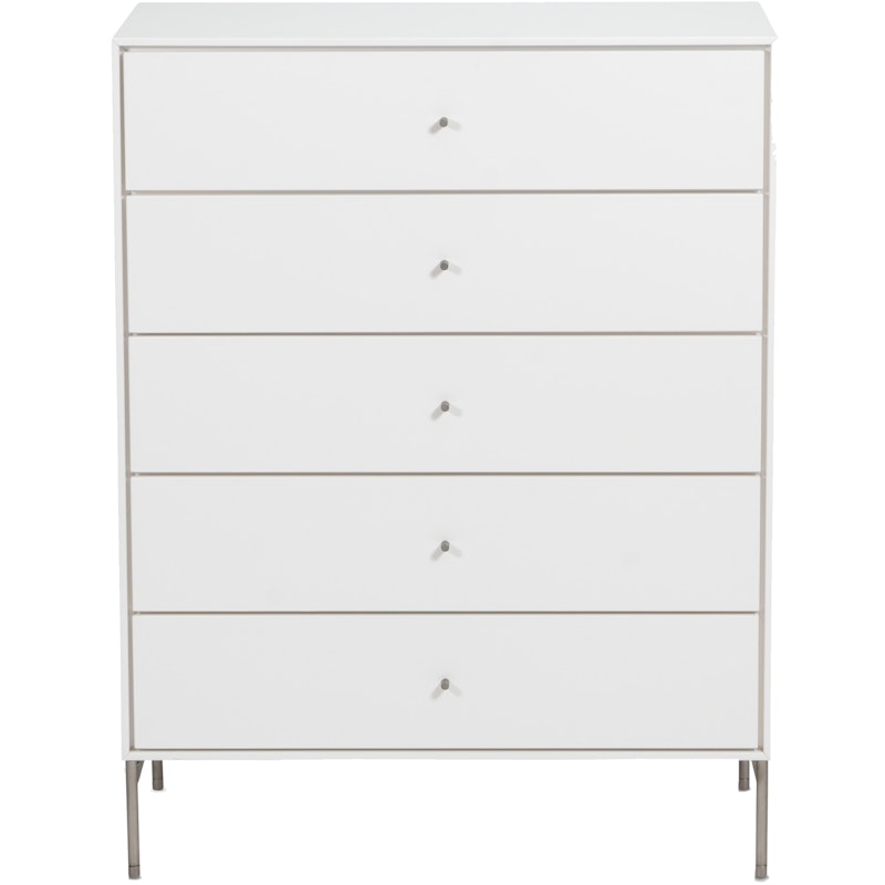 Volt Lipasto Viisi Laatikkoa 80x40x105 cm, Valkoinen