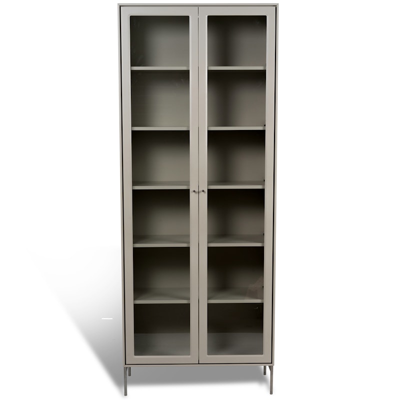 Volt Kaappi Lasiovi 190 cm, Beige/Stainless Steel