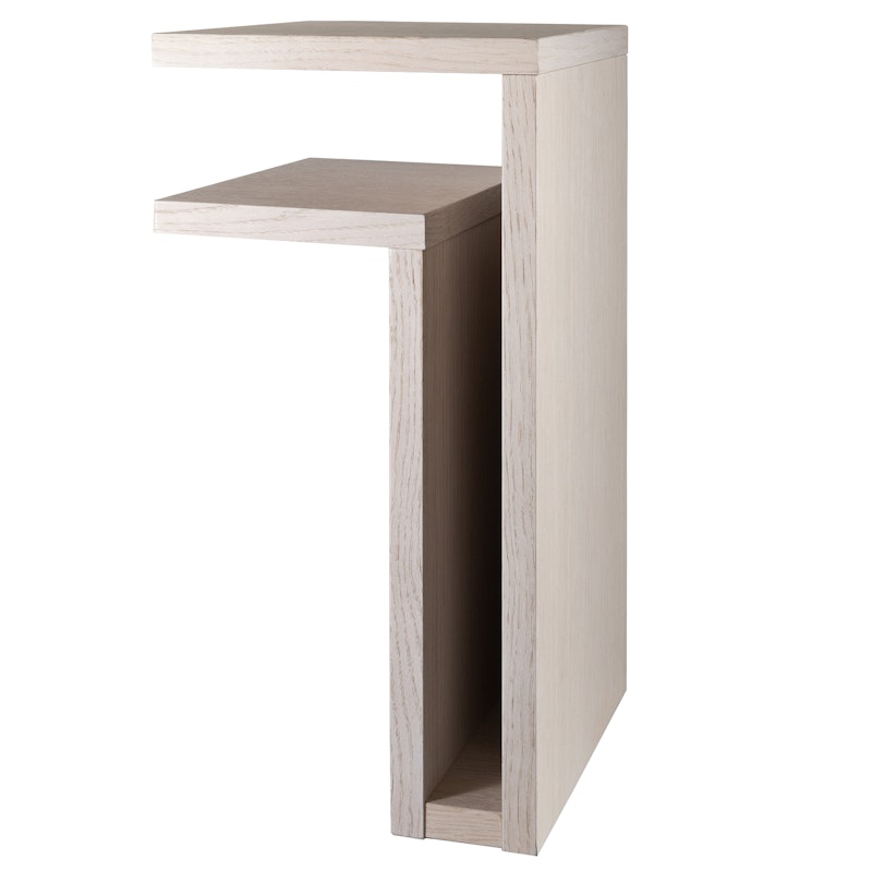 F-Shelf Seinähylly  Vasen, White Oak