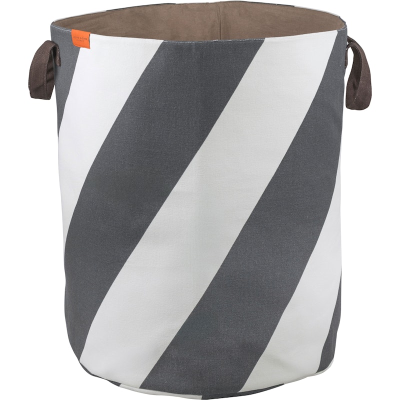 Diagonal Pyykkikori, Luonnonvalkoinen / Tummanharmaa