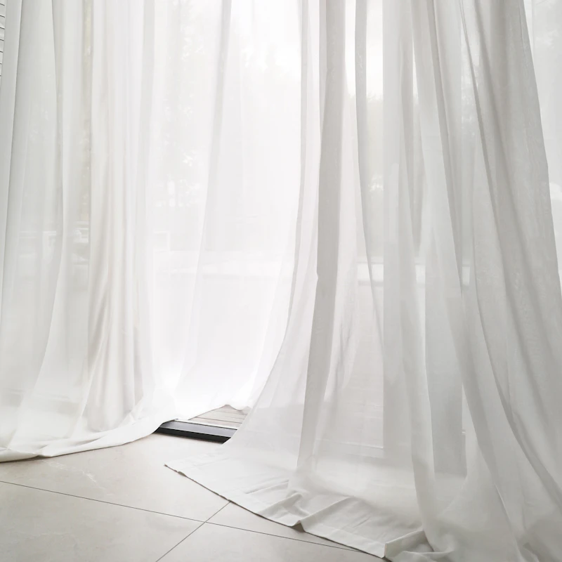 Mimmi Verho Kierrätetty Kangas Yksittäinen Leveys, Natural White, 140x250 cm