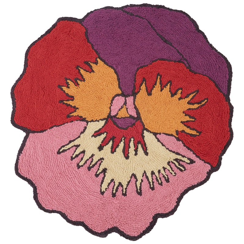 Parma Kylpyhuonematto 80 cm, Fuchsia