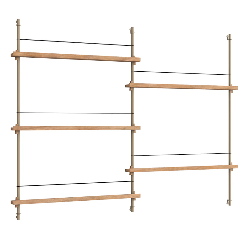 Magazine Hylly 123x162 cm, Oak/Warm Grey