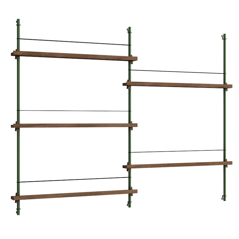 Magazine Hylly 123x162 cm, Savustettu Tammi/Vihreä