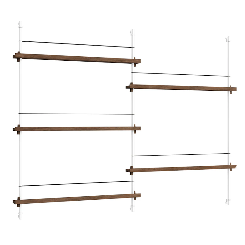 Magazine Hylly 123x162 cm, Savustettu Tammi/Valkoinen