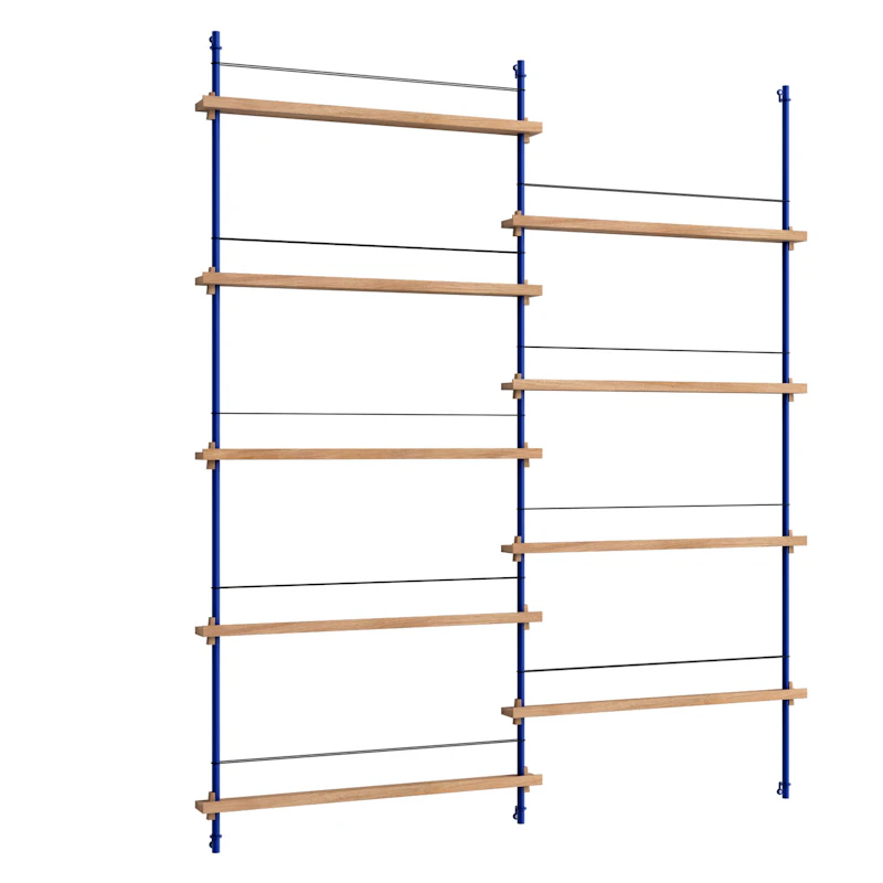 Magazine Hylly 162x188 cm, Tammi/Tummansininen