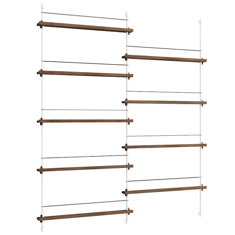 Magazine Hylly 162x188 cm, Tammi/Valkoinen