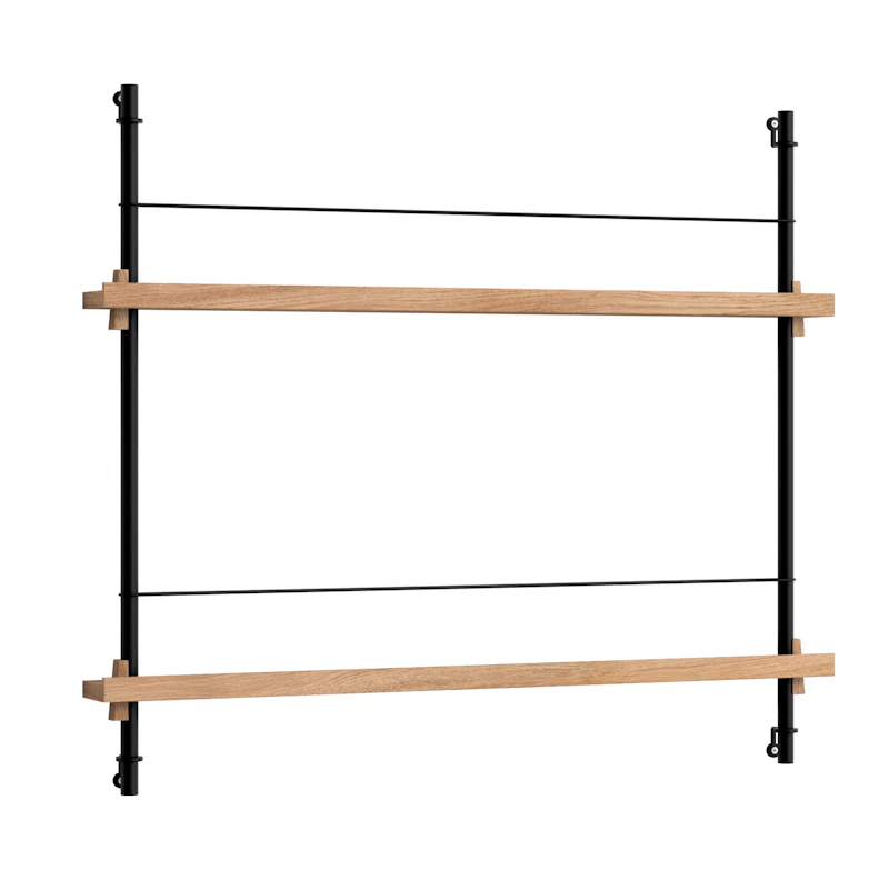 Magazine Hylly 73x85 cm, Tammi/Musta