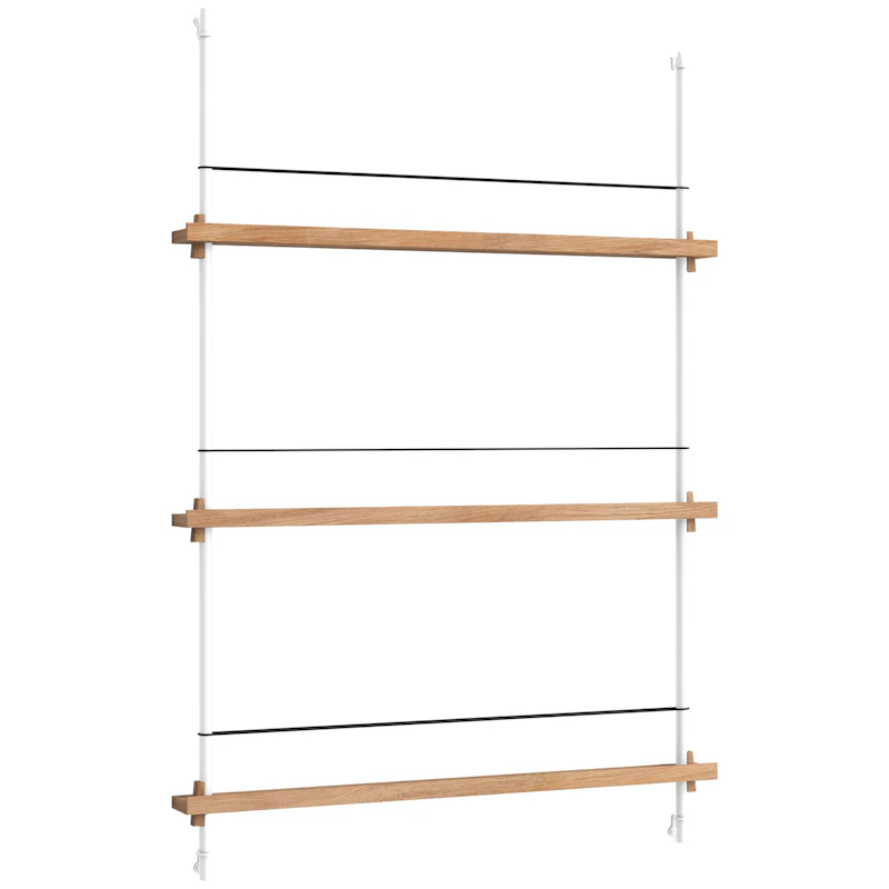Magazine Hylly 85x123 cm, Tammi/Valkoinen