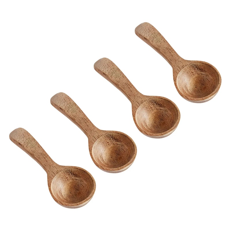 Base Lusikat Teak 4 kpl:n pakkaus