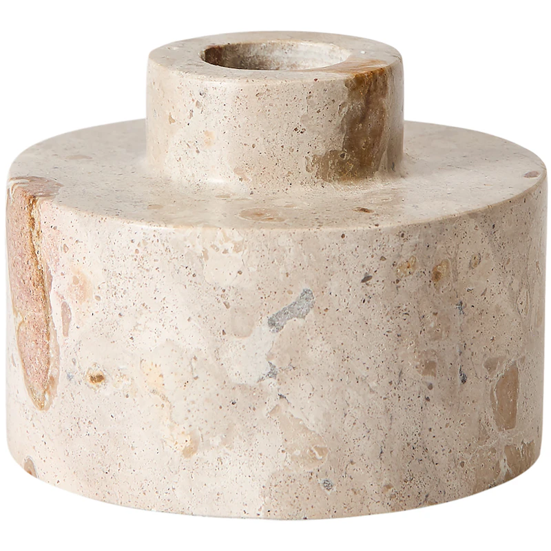 Vita Kynttilänjalka 6 cm, Seashell