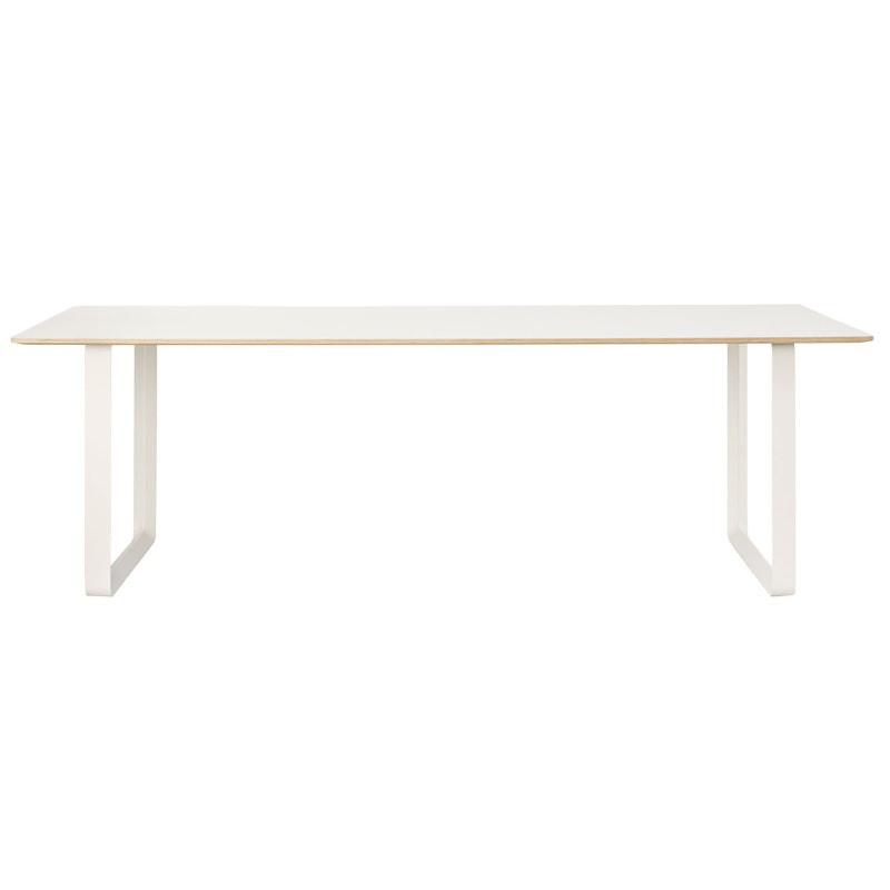 70/70 Pöytä 90x225 cm, Laminaatti Valkoinen / Valkoinen
