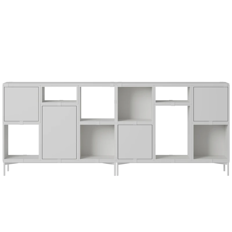 Stacked Configuration 3 Toimistohylly, Harmaa