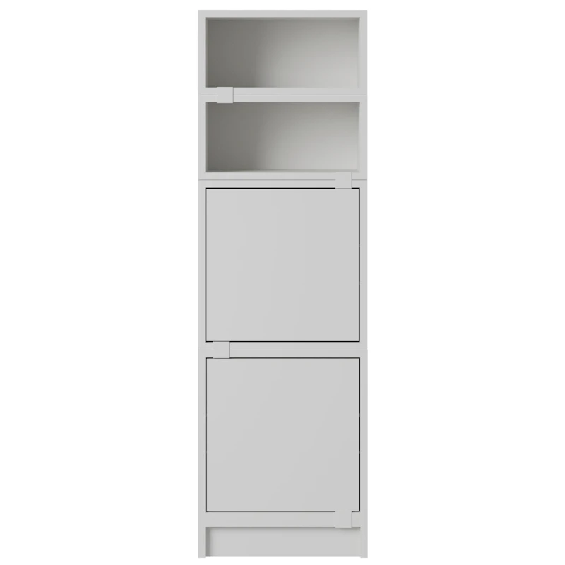 Stacked Configuration 4 Toimistohylly, Harmaa