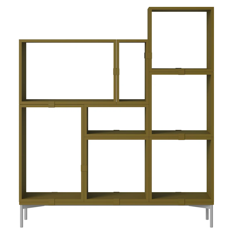 Stacked Configuration 5 Kirjahylly, Tummanvihreä