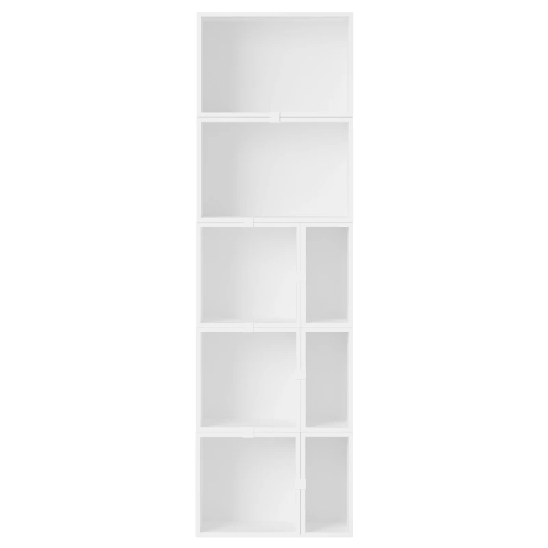 Stacked Configuration 7 Kirjahylly, Valkoinen