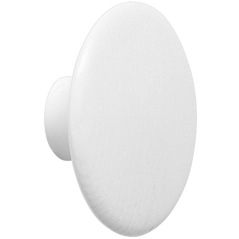 Dots Koukku Puu Ø6,5 cm, Valkoinen