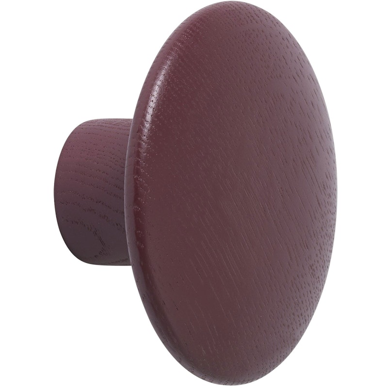 Dots Koukku Puu Ø9 cm, Viininpunainen