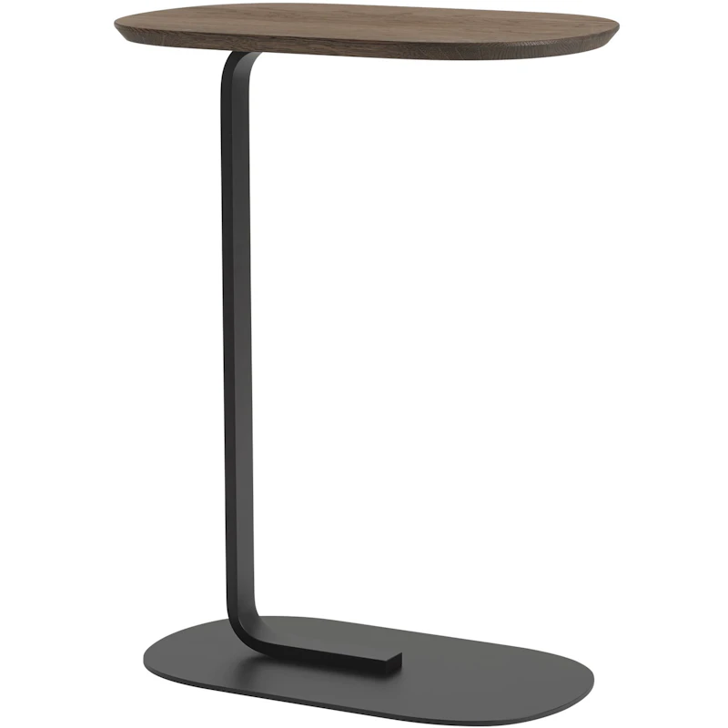 Relate Sivupöytä 73,5 cm, Massiivisavutammi / Musta