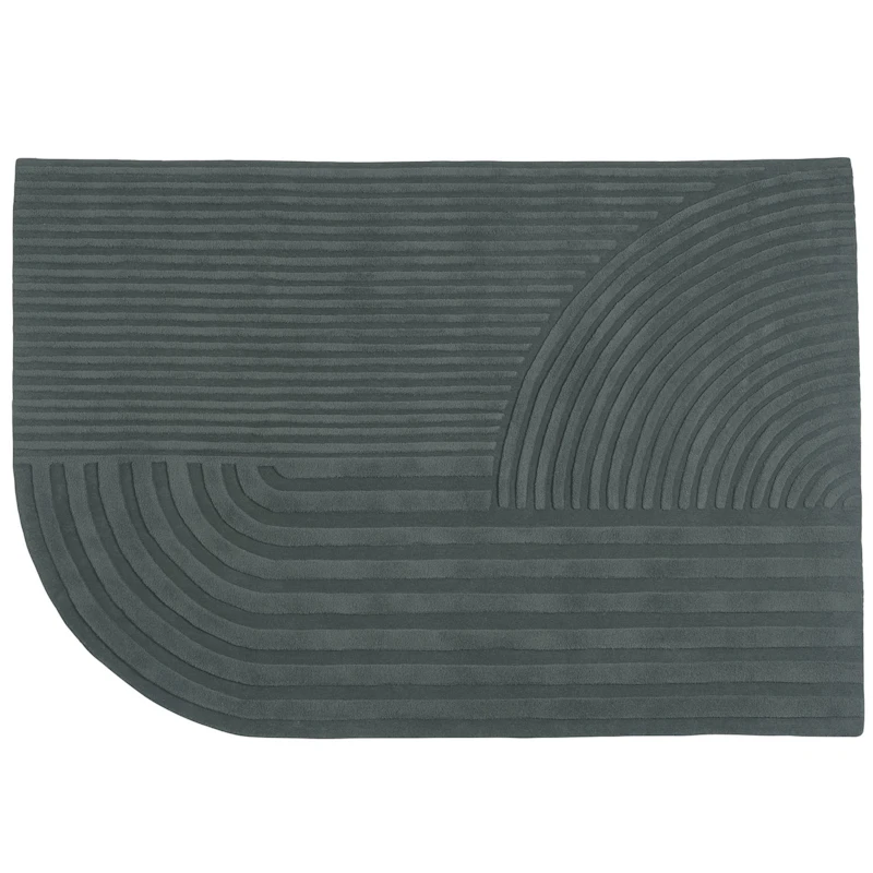 Relevo Villamatto 170x240 cm, Tummanvihreä