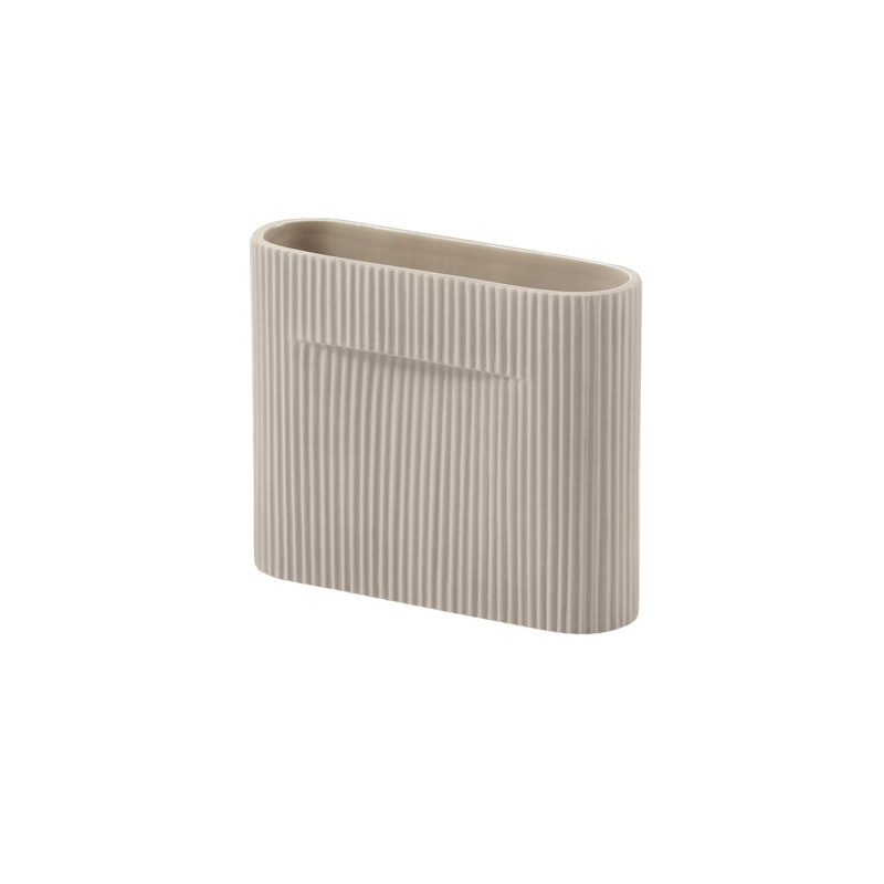 Ridge Vaasi 16,5 cm, Beige