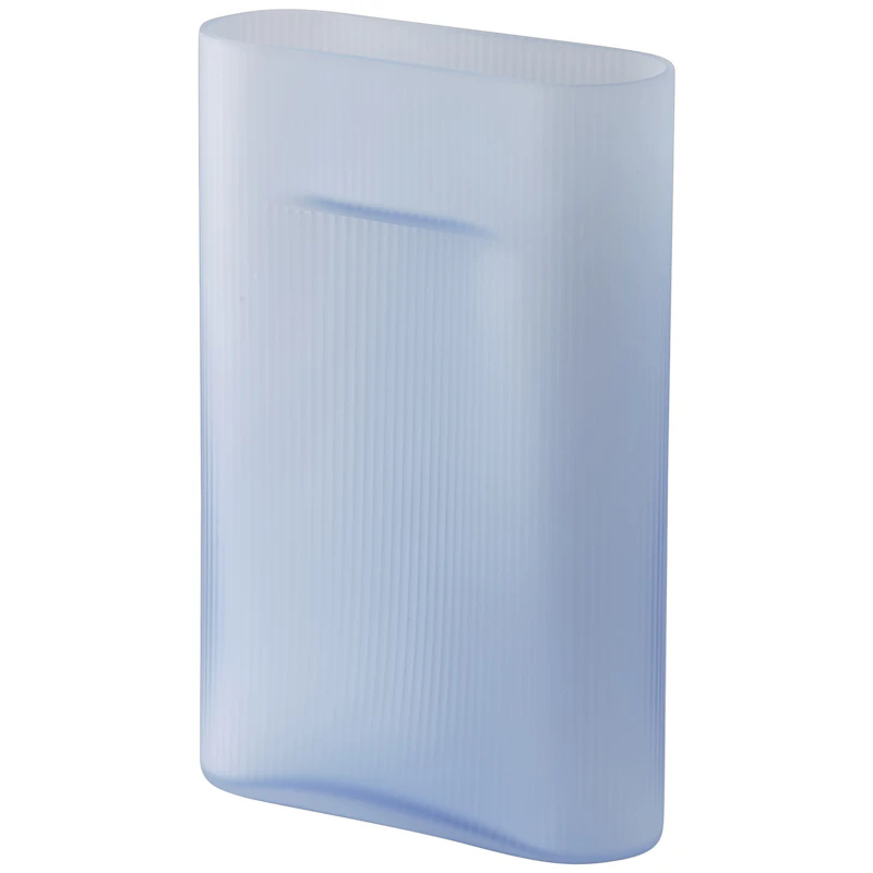 Ridge Vaasi Huurrettu Lasi 35 cm, Vaaleansininen