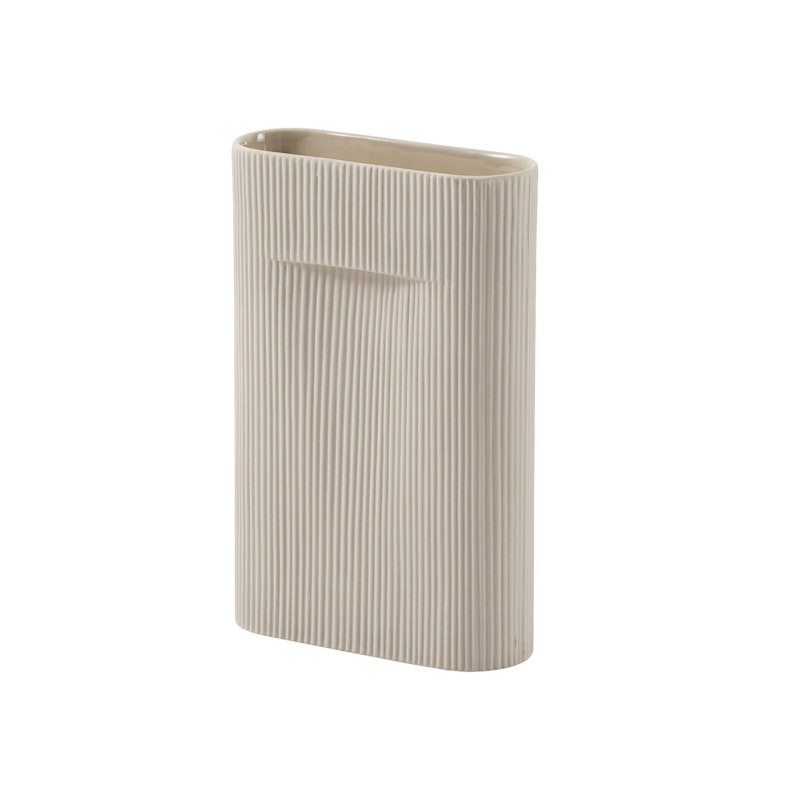 Ridge Vaasi 35 cm, Beige