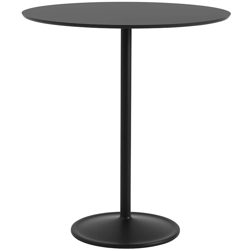 Soft Baaripöytä Ø95x105 cm, Nanolaminaatti Musta