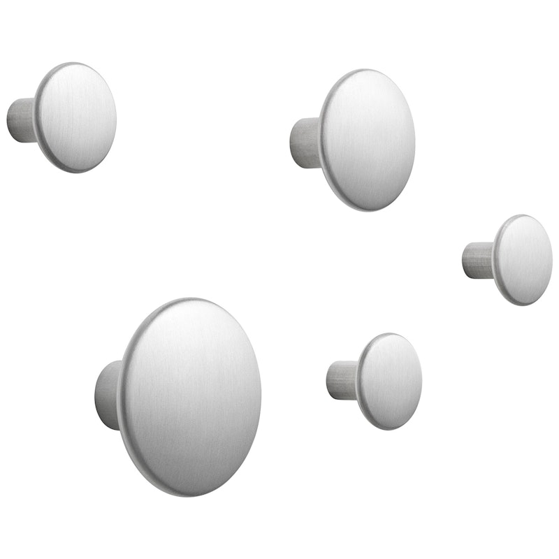 Dots Koukut Metalli 5 kpl:n pakkaus, Alumiini