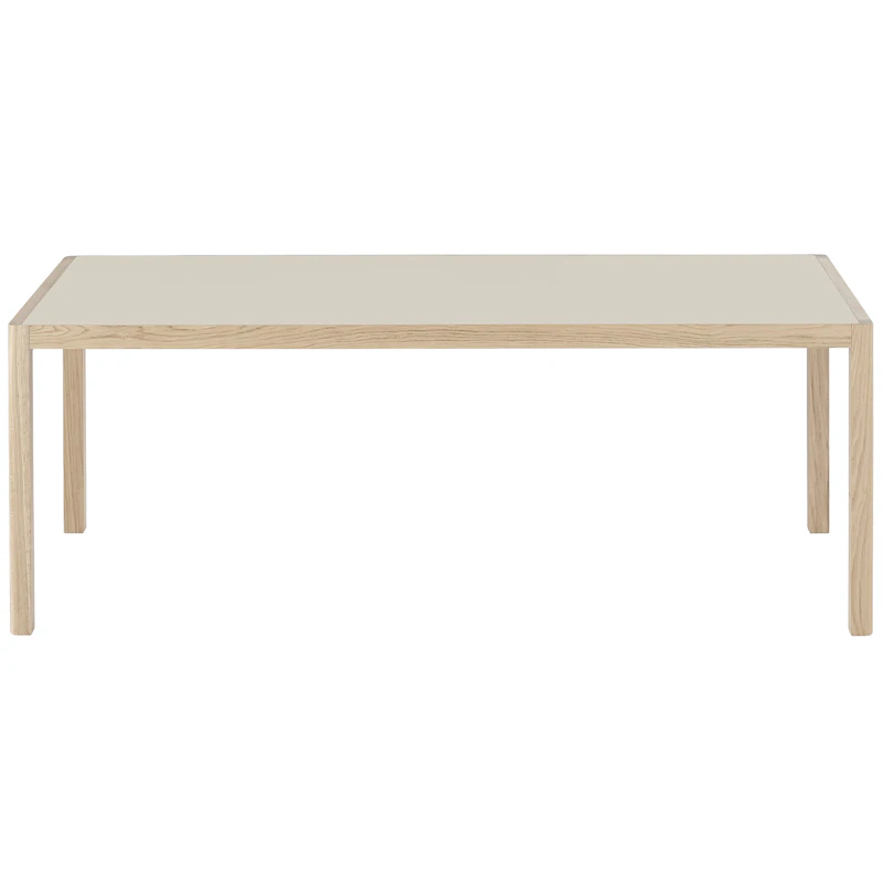 Workshop Pöytä 92x200 cm, Warm Grey Linoleumi