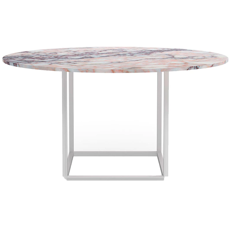 Florence Ruokapöytä 145 cm, Valkoinen Viola Marmori / Valkoinen